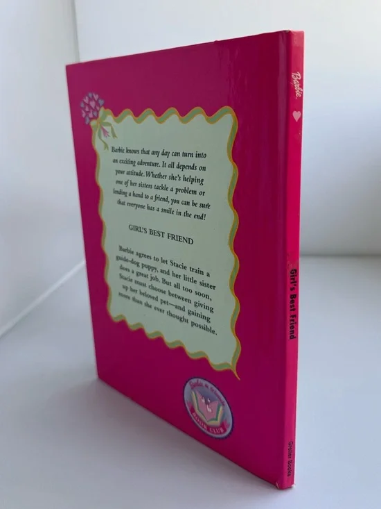 VTG Barbie Girl’s Best Friend Children's Book- Barbie & Friends Book Club 1998 - Picture 2 of 8